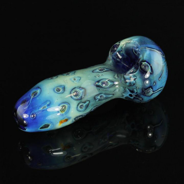 Pipe Glass 5" Heavy w/Fancy Design