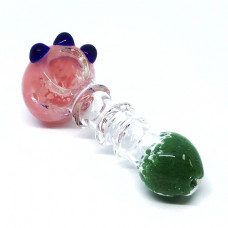 Pipe Glass 4.5" Frosted w/3 Rings