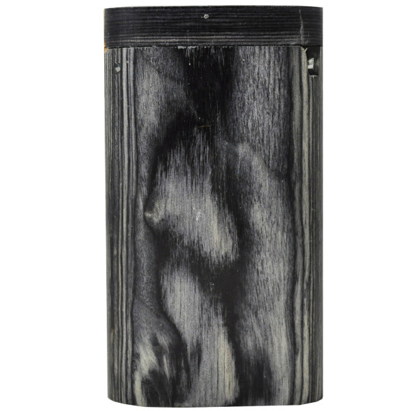 Tobacco Wood Box 3" Dark Grey Color w/Poker Flip Top Magnet