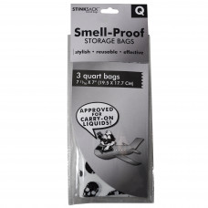 Stink Sack Skull Print 7.5x7" 3 bags Smell Proof