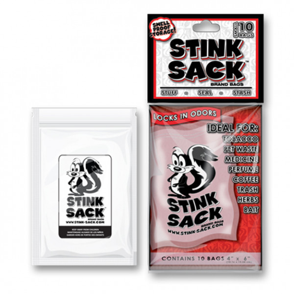 Stink Sack 10 Small Clear bags Smell Proof
