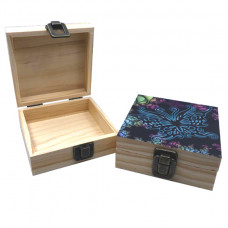 Storage Wood Treasure Box 3pc/Display