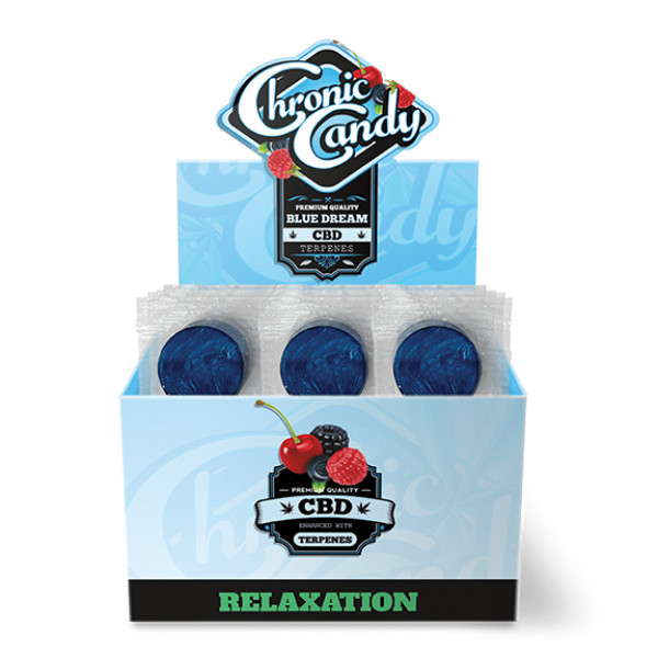 Chronic Candy Lollipop 60pc/ Box Blue Dream