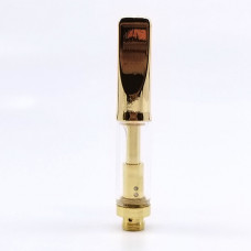 Tank 0.5ml Pyrix glass tube. flat gold metal tip.