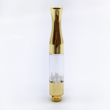 Tank 0.5ml Pyrix glass tube. flat gold Round Tip.