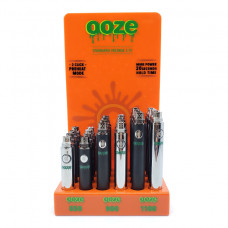 Ooze Standard Battery Display 24ct, 8pc 650/8pc 900 &8pc 1100
