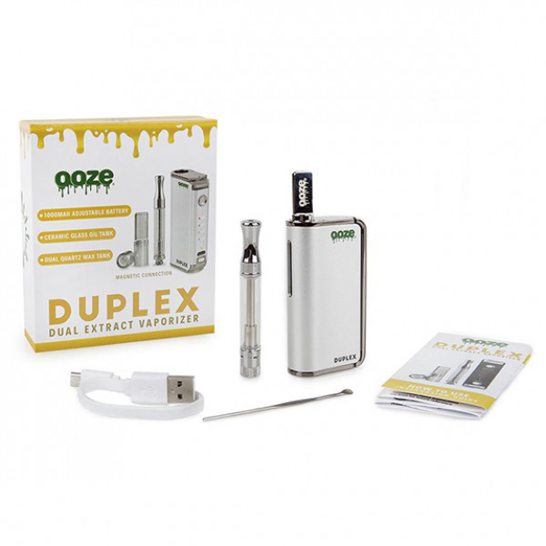 Ooze Duplex Dual Extract Vaporizer Kit - Silver