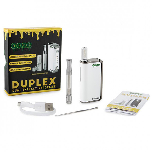 Ooze Duplex Dual Extract Vaporizer Kit - White