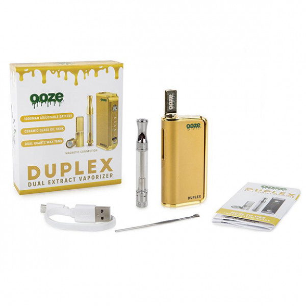 Ooze Duplex Dual Extract Vaporizer Kit - Gold