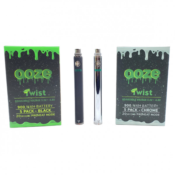 Ooze Twist 900Mah Battery 5pack