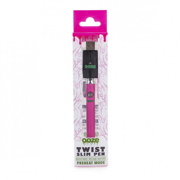 Ooze Slim Pen Twist Battery + USB -Pink color