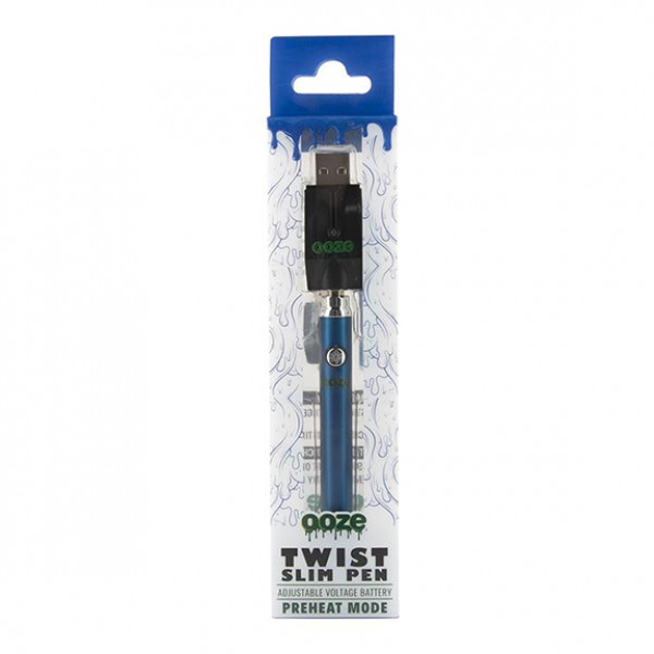 Ooze Slim Pen Twist Battery + USB Blue color