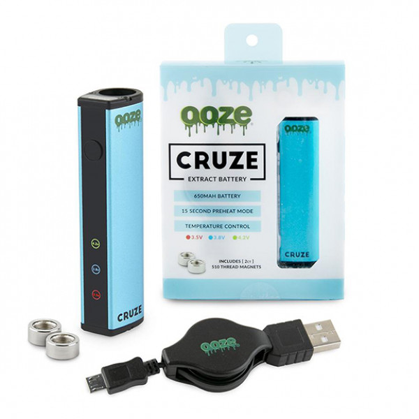 Ooze Cruze Extract Battery 650 Mah Temperature Control- Blue