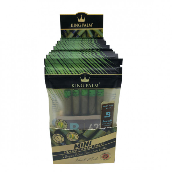 King Palm Mini size w/boveda 15ct Holds 1g