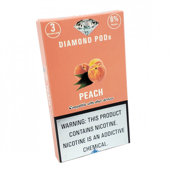 Diamond Pods Peach Flv. 3p/pack