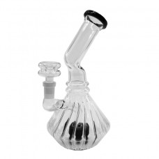 Water Pipe GOG 9"  Clear Flower Base