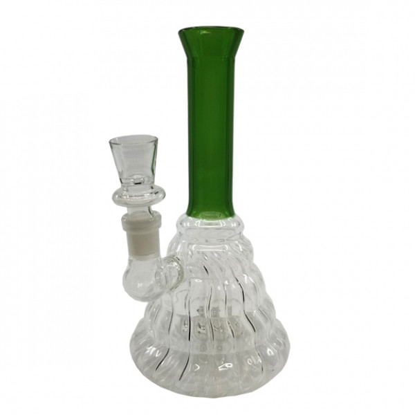 Water Pipe GOG 9" Flower Base Green Top