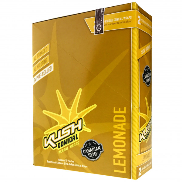 Rolling Papers Kush Cone Wraps "Lemonade" 2pouch