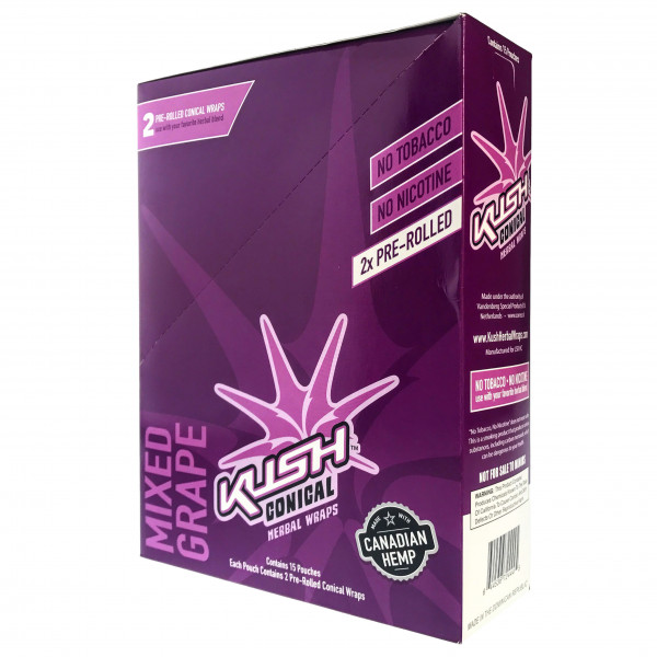 Rolling Papers Kush Cone Wraps "Mixed Grape" 2pouch