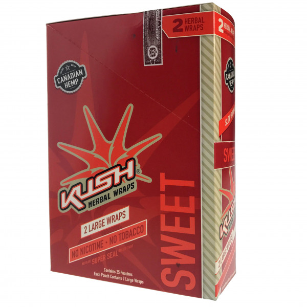 Rolling Papers Kush Wraps "Sweet" 2 Pouch -25/ct