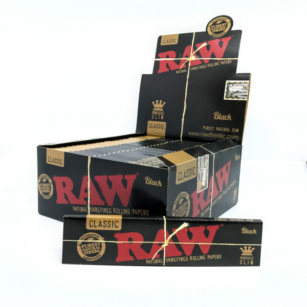 Rolling paper Raw BLACK King size Slim