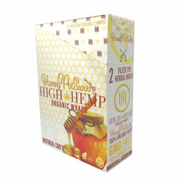 Rolling Papers High Hemp Organic Wraps Honey Flv