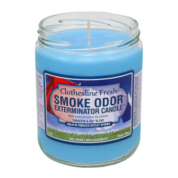 Smoke Odor "CLOTHESLINE FRESH" Exterminator Candle
