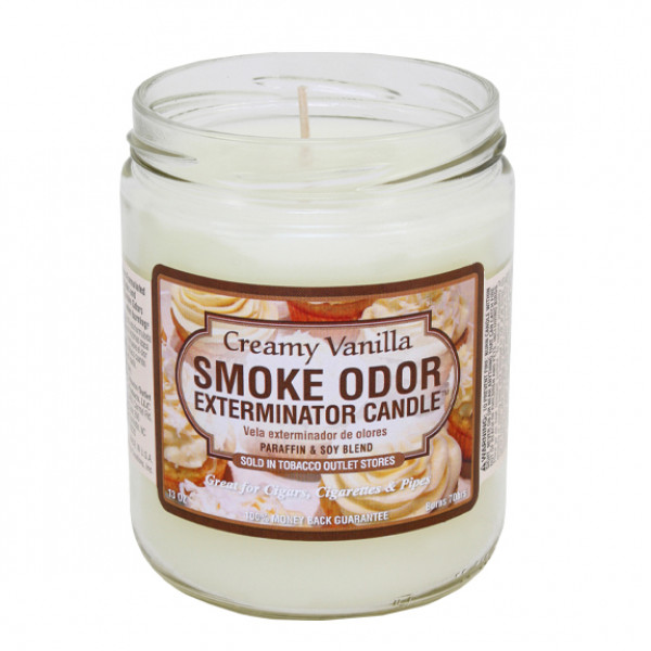 Smoke Odor "CREAMY VANILLA" Exterminator Candle