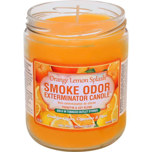 Smoke Odor "ORANGE LEMON SPLASH" Exterminator Candle
