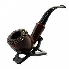 Pipe Wooden W/Box, Pouch And Stand 7702