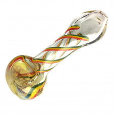 Pipe Glass Color Chaning Spiral Handle  4.5" I/O